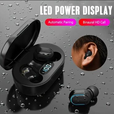 headphone: Yeni Simsiz (Bluetooth) Qulaqcıqlar, rəng - Qara