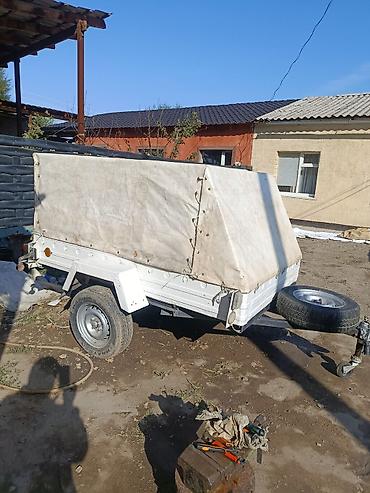 Транспорт: Одноосный прицеп к легковому автомобилю с тентом. - Металлический — 4