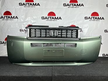 авто запчаст: Передний Бампер Honda 2004 г., Б/у, цвет - Зеленый, Оригинал