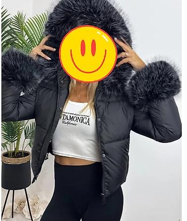 Zimske jakne: Ženska kratka štepana jakna sa kapuljačom. Ovaj model jakne ima — 9