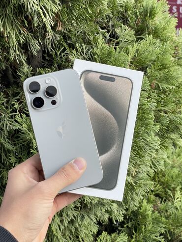 пассивное сетевое оборудование cisco: IPhone 15 Pro, Б/у, 256 ГБ, Natural Titanium, Защитное стекло, Чехол, Коробка, В рассрочку, 90 %