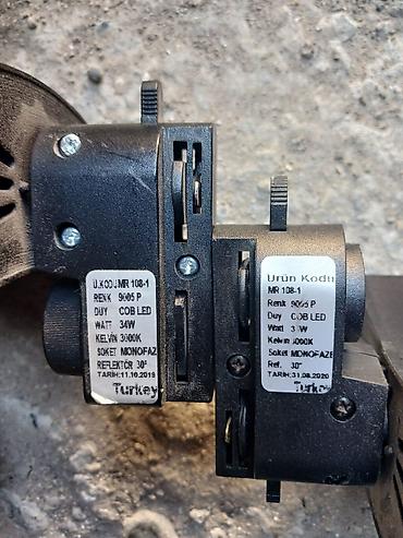 rels işıq: Mağaza relsinə quraşdırılan LED proyektor işıqları - Model: MR 108-1 — 1