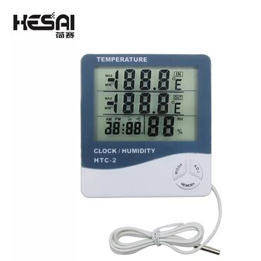 ayin tarixi: Termometr HTC-2 termometr Otaq termometri Temperatur ve Nemisliyi
