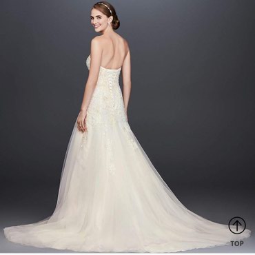 свадебное платье с поясом: Продаю свадебное платье известного бренда David's bridal. Привозили из