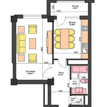 Продажа квартир: 1 комната, 48 м², Элитка, 8 этаж, Дизайнерский ремонт — 9