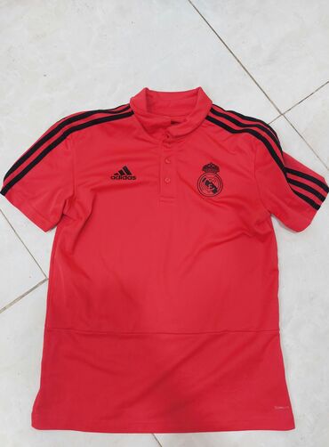 futbolkalar: Футболка Adidas, M (EU 38), цвет - Красный