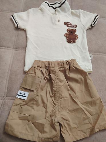 детские вещи на веревке: Uşaq geyim dəsti – HONE BABY - 2 hissəli set: polo tipli köynək və — 1