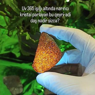 nərd daşı: UV işığında Narıncı Parlayan Nadir Təbii Daş Satılır 💎 Yooperlite / — 1