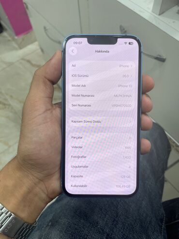Apple iPhone: IPhone 13, 128 GB, Göy