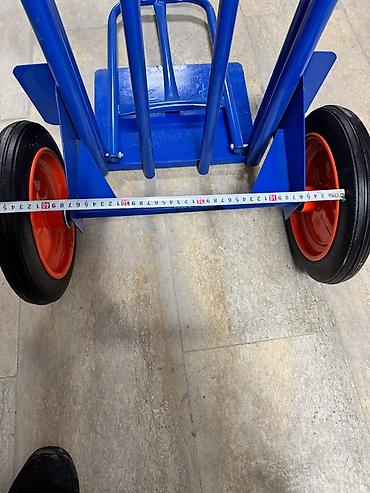 Садово-строительные тачки и тележки: Садово-строительная тачка и тележка, Стальная, Двухколесная, Новый, В розницу — 8