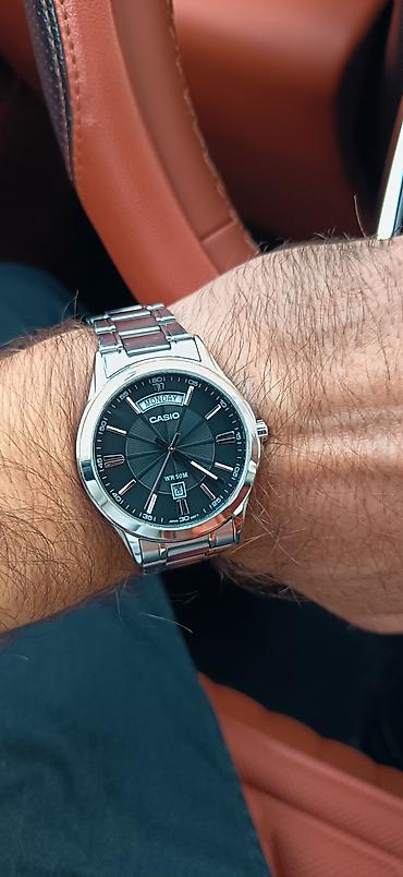 bakida saat: Casio kişi qol saatı – klassik və gündəlik istifadə üçün AZ ISLENIB — 2
