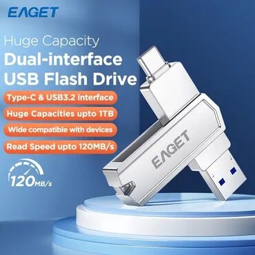 Masaüstü kompüterlər və iş stansiyaları: Flash kart 512 GB, USB 3.2, Yeni