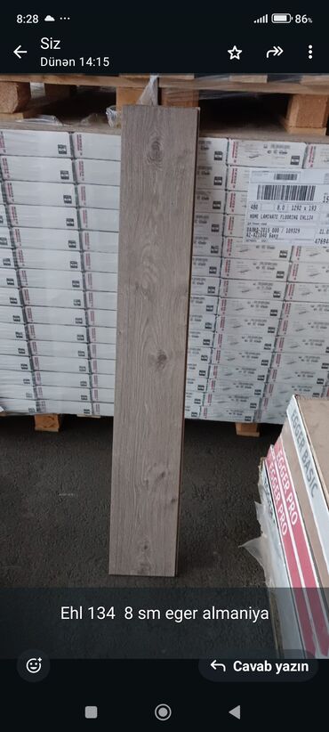 Digər döşəmə materialları: Laminat, Sinif - 31, 8 mm, Pulsuz çatdırılma, Pulsuz quraşdırma