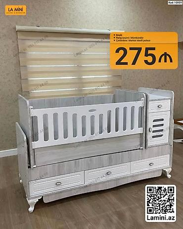 Beşiklər: Beşik – kod: 10959 - Funksional uşaq beşiyi, yanları sürüşdürülən — 1