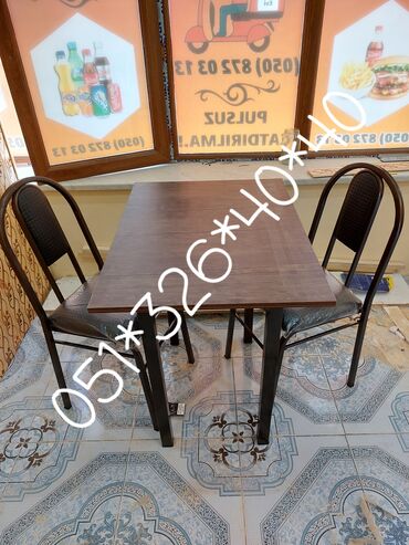 Masa və oturacaq dəstləri: Mətbəx üçün, Yeni, Açılan, Dördbucaq masa, 2 stul -da lalafo.az — 27 Masa və oturacaq dəstləri: Mətbəx üçün, Yeni, Açılan, Dördbucaq masa, 2 stul — 27