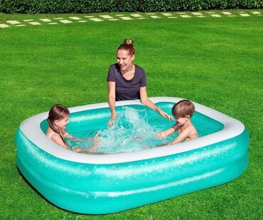 детские надувные бассейны: Надувной бассейн Bestway Размер 2,01х1,50х51см объем 450л от 6 лет