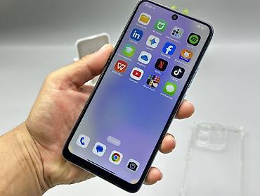 нота: Redmi, Redmi Note 14, Б/у, 256 ГБ, цвет - Голубой, 2 SIM — 4