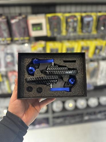 Motosiklet üçün CNC alüminium + karbon naxışlı tənzimlənən qazanqlı