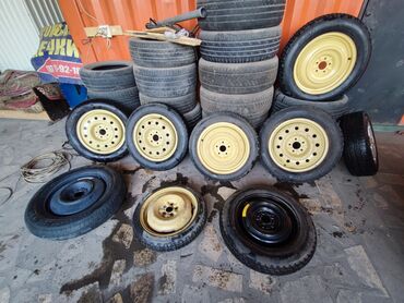 Колеса в сборе: Колеса в сборе 165 / >80 / R 18, Лето, Б/у, Запаска, Легковые, Железные, отверстий - 5 — 9