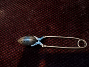 Аксессуары для кухни: Metal çay süzgəci – qaşıq formalı, maşa tipli - Material: paslanmayan