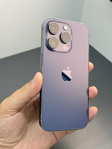Apple iPhone: IPhone 14 Pro, Б/у, 256 ГБ, Deep Purple, Защитное стекло, Чехол, 78 % — 2