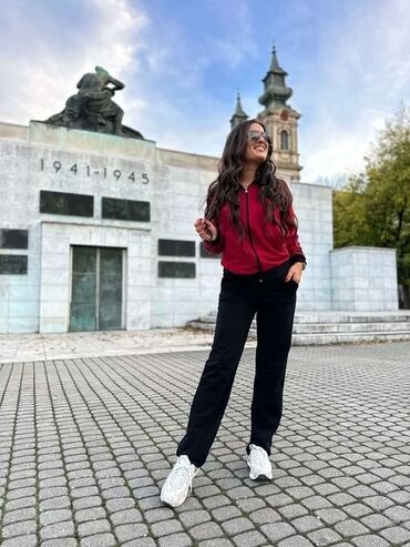 Gornji i donji deo: Nove pamučne komplet trenerke dostupne M do 6XL-sa ranflom ili bez — 10