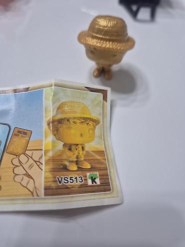 Игрушка киндер золотой Луффи код VS513 редкий коллекционная игрушка
