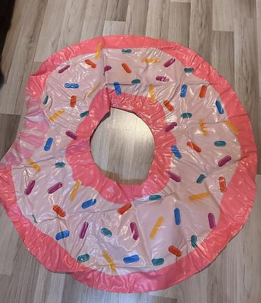 ev tipi çadır: Intex Sand & Summer “Rainbow Donut” şişmə hovuz/dəniz dairəsi - — 3