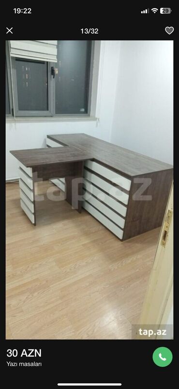 Uşaq masaları: Oğlan və qız üçün, Yeni, Siyirməsiz, Parta, Stulsuz — 16