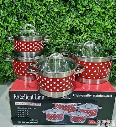 sastav: Set šerpi Excellent Line – 8 delova, visokokvalitetni nerđajući čelik — 1