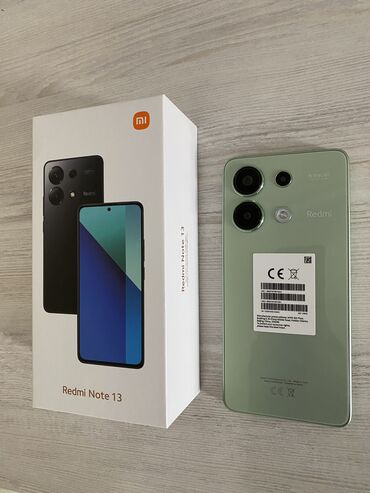 редми с 14: Redmi, Redmi Note 13, Колдонулган, 128 ГБ, түсү - Жашыл, 2 SIM