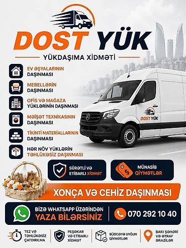 mebellərin yığılması: DOST YÜK – yükdaşıma xidməti Xidmətlər: - Ev əşyalarının daşınması - — 1