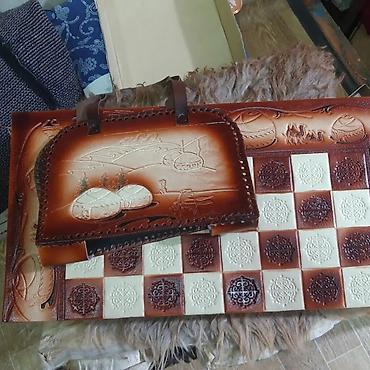 Шахматы: Шахмат шашки шахмат нарда ручная работа — 11