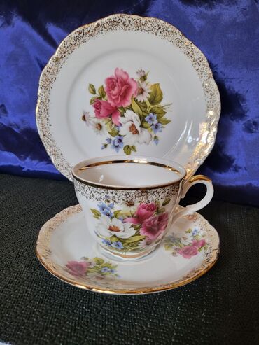 Kuhinjski setovi: Set 1950g+ Mitterteich porcelan Bavaria. Trodelni set,sve na njemu — 1