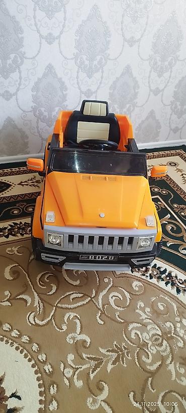 uşaqlar ucun lovhə: Uşaq elektrik maşını – off-road üslublu, narıncı rəng - Güclü kuzov — 4