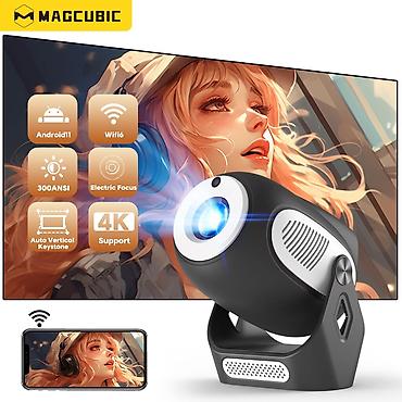 купить проэктор: Magcubic mini proyektor – cib ölçüsündə kino təcrübəsi - Nativ 720p — 2