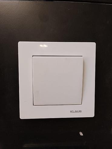argb controller: Выключатель клавишный Klaus, одно-клавишный, цвет белый. - Тип — 1