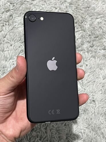 айфон телефондор: IPhone SE, Колдонулган, 64 ГБ, Black Titanium, 95 %