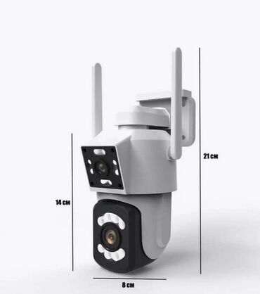 ip камеры 2.4 мп с картой памяти: #Видеонаблюдение #Двойная уличная камера #Wi-Fi камера Escam PT210