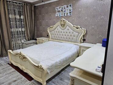 прикроватная тумбочка джульетта: Спальный гарнитур, Двуспальная кровать, цвет - Золотой