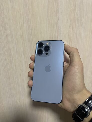 айфон 68: IPhone 13 Pro, Колдонулган, 256 ГБ, Sierra Blue, Кабель