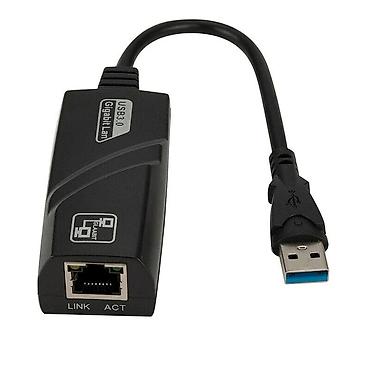 a 02: USB 3.0–Gigabit Ethernet adapter - İnterfeys: USB 3.0 (Type‑A) → RJ45 — 1