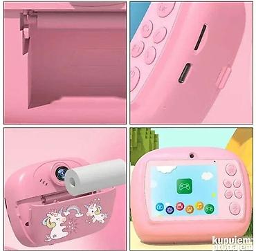 zara spavacice: Dečiji instant digitalni fotoaparat sa štampačem – roze - Ugrađen — 1