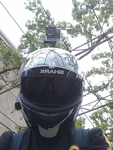 moto nəqliyyat: Motodəbilər üçün SHARK tam üzlü dəbilqə + üst hissəyə quraşdırılmış — 1
