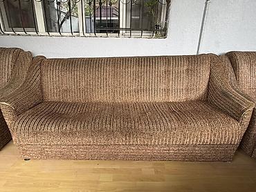 divan sultan: Məhsul: divan - Rəng və material: Qəhvəyi tonlarda, xətli naxışlı — 1