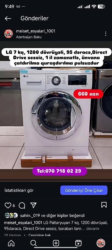 Paltaryuyan maşınlar: Paltaryuyan Anbardan satiş.Qimətlər aşagida qeyd olunub.Ünvana — 122