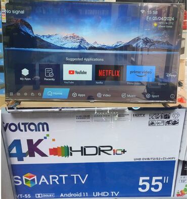 divara yigilan televizor: Yeni Televizor LCD 55" 4K (3840x2160)