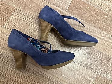 Туфли, 39.5, Clarks, Новый, цвет - Синий, Самовывоз