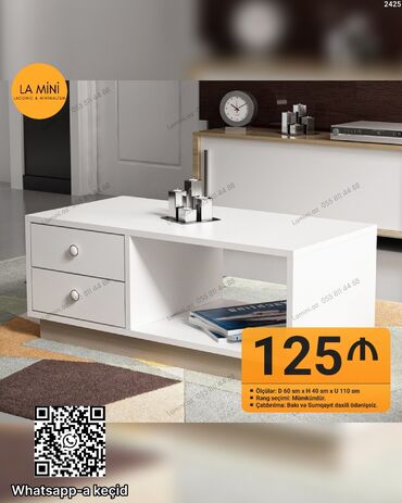 стол компьютерный складной трансформер: Ağ rəngli minimalist dizayna malik mərkəz/jurnal masası. - Ölçülər