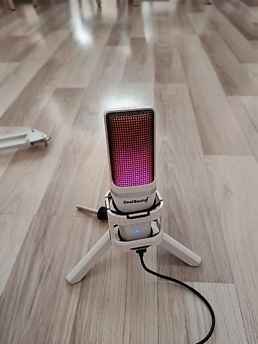 simli: USB kondensator mikrofon dəsti – Zealsound (ağ) Paketdə: - USB — 7
